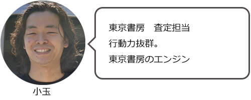 東京書房　査定担当　小玉